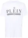Philipp Plein White Cotton T-shirt With Logo Print In White