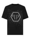 Shop Philipp Plein T-shirt Man Fit Hexagon