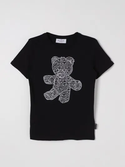 PHILIPP PLEIN T-SHIRT PHILIPP PLEIN KIDS COLOR BLACK G29796002