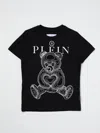 Philipp Plein Kids' Teddy Bear-print Cotton T-shirt In Fa01