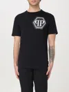 Philipp Plein `hexagon` Short Sleeve Round-neck T-shirt In Schwarz