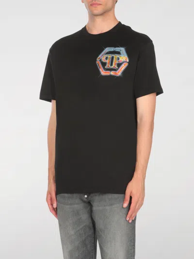 PHILIPP PLEIN T-SHIRT PHILIPP PLEIN MEN COLOR BLACK,F94283002