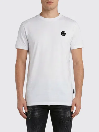 Philipp Plein Logo-patch T-shirt In White