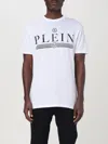 Philipp Plein White Cotton T-shirt With Logo Print In White