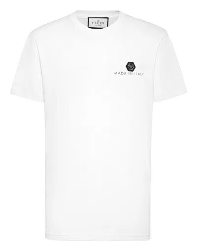 PHILIPP PLEIN T-SHIRT ROUND NECK HEXAGON