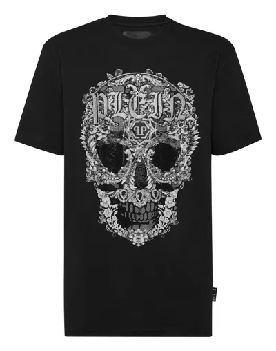 PHILIPP PLEIN T-SHIRT ROUND NECK SS BAROQUE SKULL