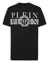 Philipp Plein Man T-shirt Black Size L Cotton In Black