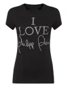 Philipp Plein T-shirt Round Neck Ss In Black