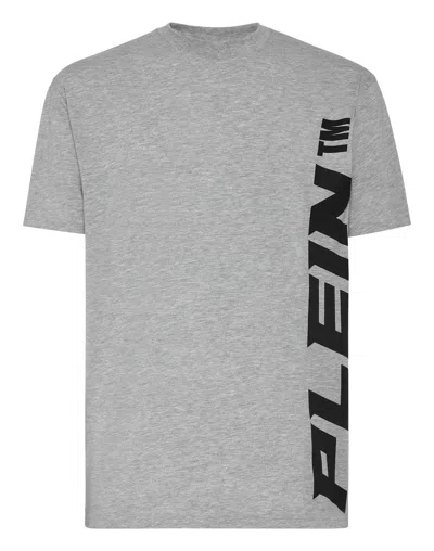 Philipp Plein T-shirt Round Neck Ss In Grey