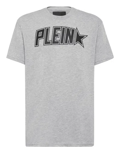 Philipp Plein T-shirt Round Neck Ss In Grey