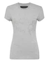 Philipp Plein T-shirt Round Neck Ss In Grey