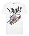 Philipp Plein T-shirt Mit Hawaii-print In White