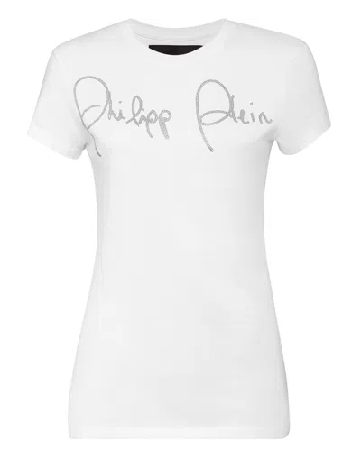 Philipp Plein T-shirt Round Neck Ss In Multi