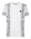 Philipp Plein T-shirt Round Neck Ss Paisley Bandana In White