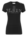 Philipp Plein T-shirt Round Neck Ss Sexy Pure Fit With Crystals In Black
