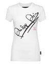 Philipp Plein Ss Signature Cotton T-shirt In White