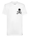 Philipp Plein Skull&bones White Cotton T-shirt In White