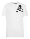 Philipp Plein Skull&bones White Cotton T-shirt In White