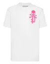 Philipp Plein Ss Skull & Bones Round-neck T-shirt In White