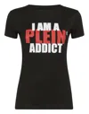 Philipp Plein T-shirt Round Neck Ss Statement In Black