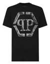 Philipp Plein Logo-print Cotton T-shirt In Black