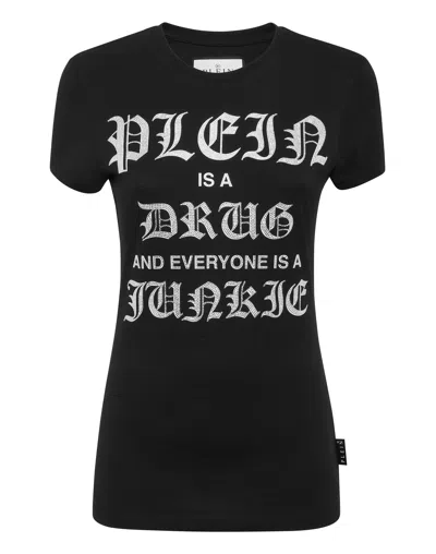 Philipp Plein T-shirt Sexy Pure With Crystals In Black