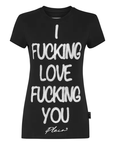 Philipp Plein T-shirt Sexy Pure With Crystals In Black