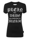 Philipp Plein Sexy Pure Cotton T-shirt In Black