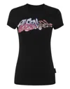 Philipp Plein Crystal-embellished Logo-print T-shirt In Black