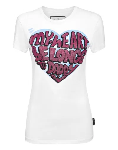 Philipp Plein Sexy Pure Crystals-embellished T-shirt In White