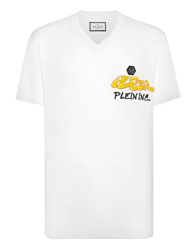 Philipp Plein Logo-print Cotton T-shirt In White