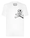 PHILIPP PLEIN T-SHIRT V NECK SS SKULL & BONES