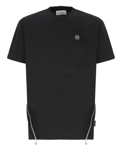 Philipp Plein Quilter T-shirt With Hexagon Logo In Black