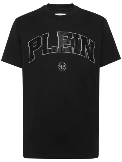 PHILIPP PLEIN PHILIPP PLEIN T-SHIRTS AND POLOS BLACK