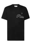 Philipp Plein Crew Neck Cotton T-shirt In Black
