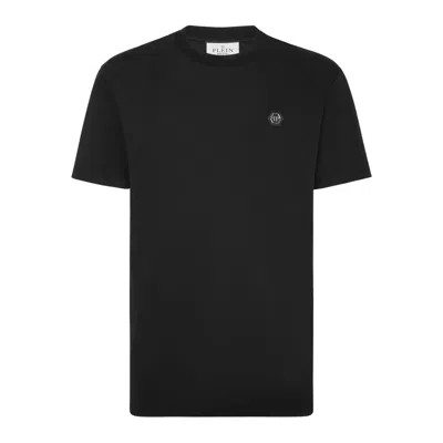 Philipp Plein Fabric T Shirts In Black