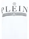 Philipp Plein White Cotton T-shirt With Logo Print In White
