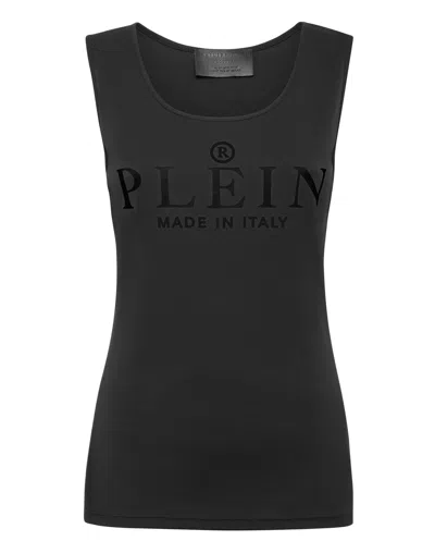 Philipp Plein Tank Top Iconic Plein In Black