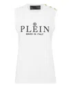 Philipp Plein Tank Top Iconic Plein In White