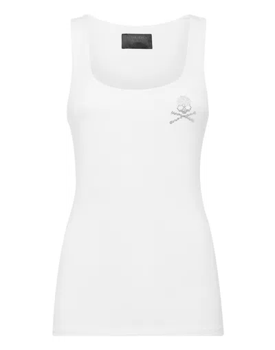 Philipp Plein Tank Top In White