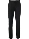 Philipp Plein Tapered Wool-blend Trousers In Black