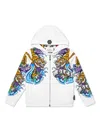 Philipp Plein Tattoo Logo-print Hoodie In White