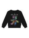 Philipp Plein Teddy Bear Crystal-embellished Sweatshirt In Black