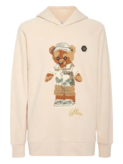 Philipp Plein Teddy Bear-motif Hoodie In Neutral