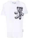 Philipp Plein Teddy-bear Motif Short-sleeve T-shirt In White