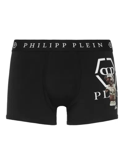 Philipp Plein Teddy Bear-print Boxers In Black