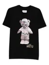Philipp Plein Teddy Bear-print Cotton T-shirt In Black
