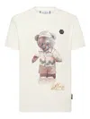 Philipp Plein Teddy Bear-print Cotton T-shirt In White