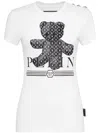 Philipp Plein Teddy Bear-print Cotton T-shirt In White