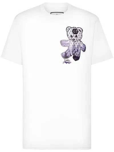 Philipp Plein Teddy Bear-print T-shirt In 白色